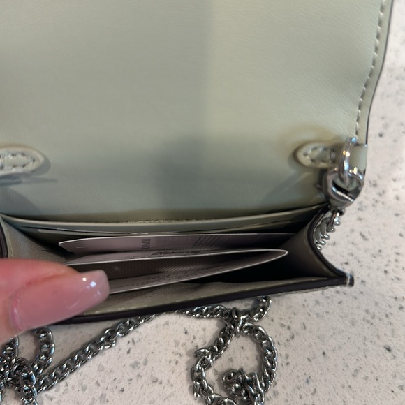 Coach Mini Wallet On A Chain Silver/ Pale - Picture 4 of 6